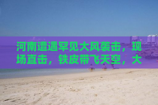 河南遭遇罕见大风袭击，现场直击，铁皮带飞天空，大树被狂风吹断！